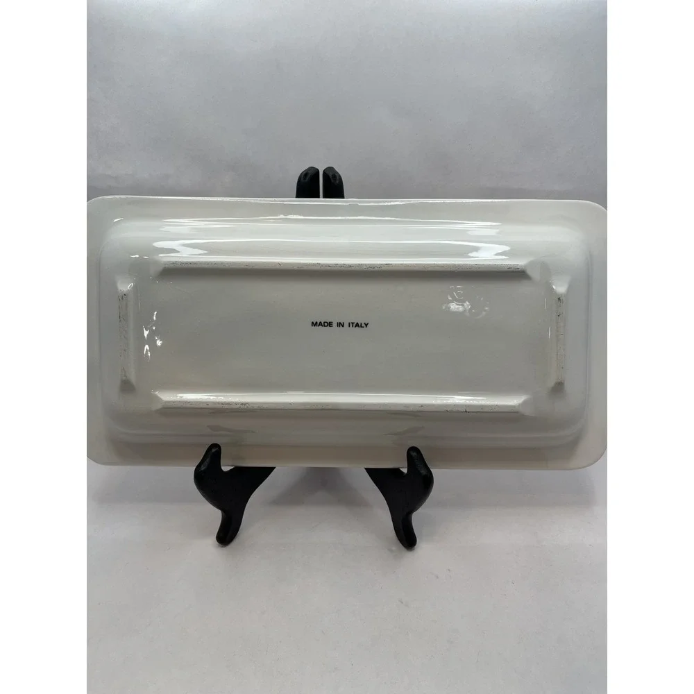 Ceramic‎ Serving/Appetizer Dish ~ Hand Painted~  Made in Italy - Picture 3 of 9